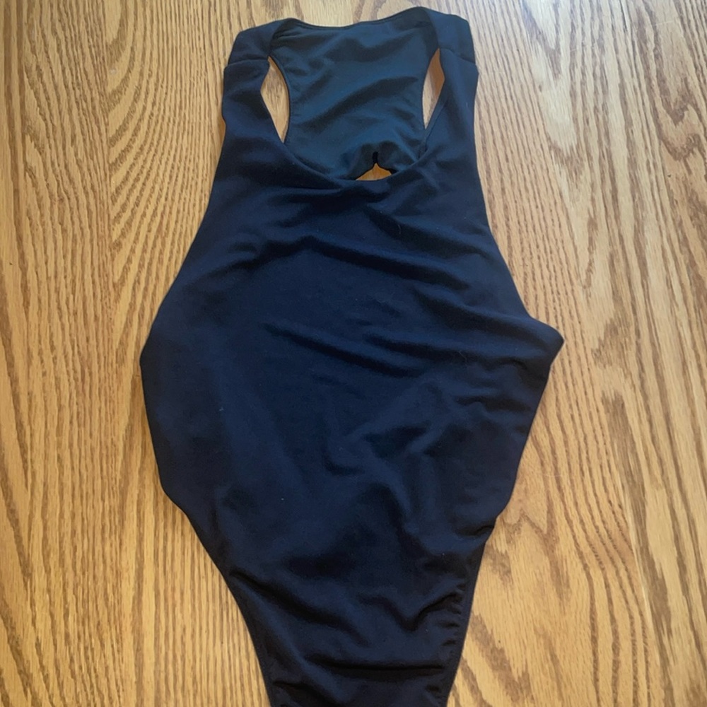 SHEIN Bodysuit tank with cut out back